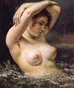 Gustave Courbet The Woman in the Waves oil